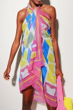 Outlet LUISA CERANO Pareo Aus Seiden-Mix multi