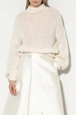Sale LUISA CERANO Pullover Aus Alpaka-Mix ivory