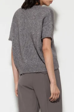Best LUISA CERANO Pullover Aus Woll-Mix taupe