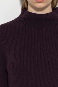 LUISA CERANO Pullover In Rippstruktur burgundy