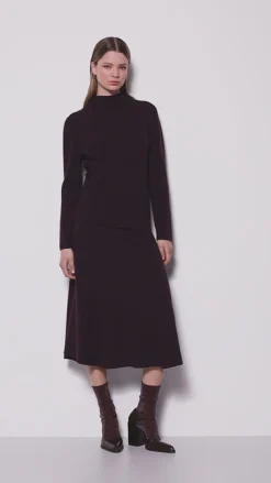 LUISA CERANO Pullover In Rippstruktur burgundy