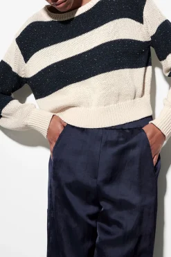 New LUISA CERANO Pullover Mit Blockstreifen