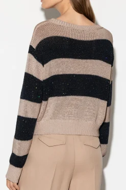 New LUISA CERANO Pullover Mit Blockstreifen