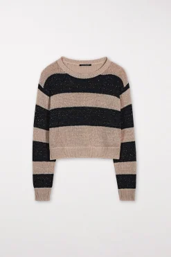 New LUISA CERANO Pullover Mit Blockstreifen