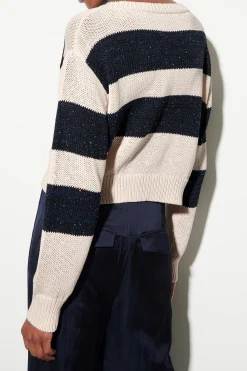 New LUISA CERANO Pullover Mit Blockstreifen