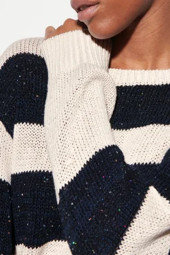 New LUISA CERANO Pullover Mit Blockstreifen