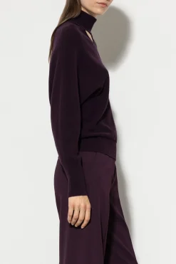 Hot LUISA CERANO Pullover Mit Cutout-Detail burgundy