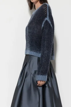 Outlet LUISA CERANO Pullover Mit Spray-Effekt smoky blue / greyish blue