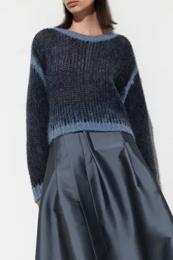 Outlet LUISA CERANO Pullover Mit Spray-Effekt smoky blue / greyish blue
