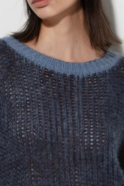 Outlet LUISA CERANO Pullover Mit Spray-Effekt smoky blue / greyish blue