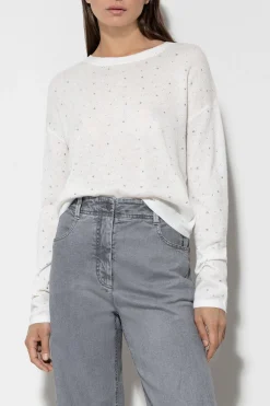 Online LUISA CERANO Pullover Mit Strasssteinen