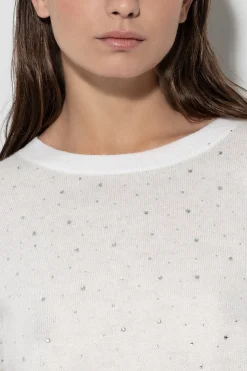 Online LUISA CERANO Pullover Mit Strasssteinen