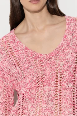 Online LUISA CERANO Pullover Mit V-Neck candy pink