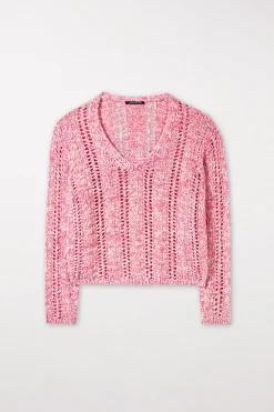 Online LUISA CERANO Pullover Mit V-Neck candy pink