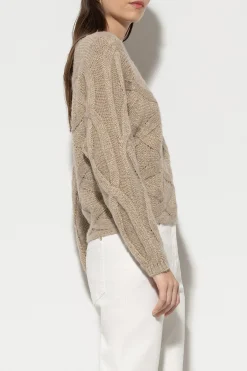 Best LUISA CERANO Pullover Mit Zopfmuster gold