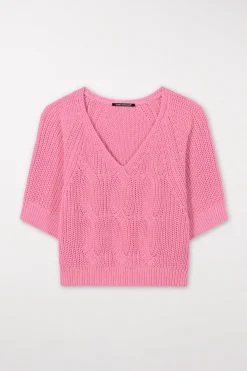 Online LUISA CERANO Pullover Mit Zopfmuster
