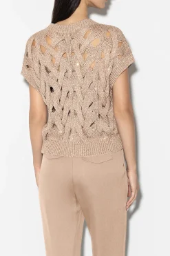 Discount LUISA CERANO Pullunder Mit Zopfmuster