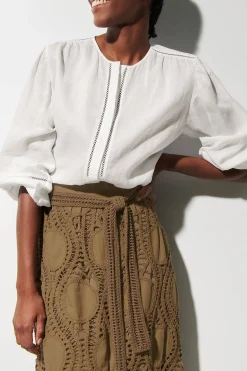 LUISA CERANO Ramie-Bluse