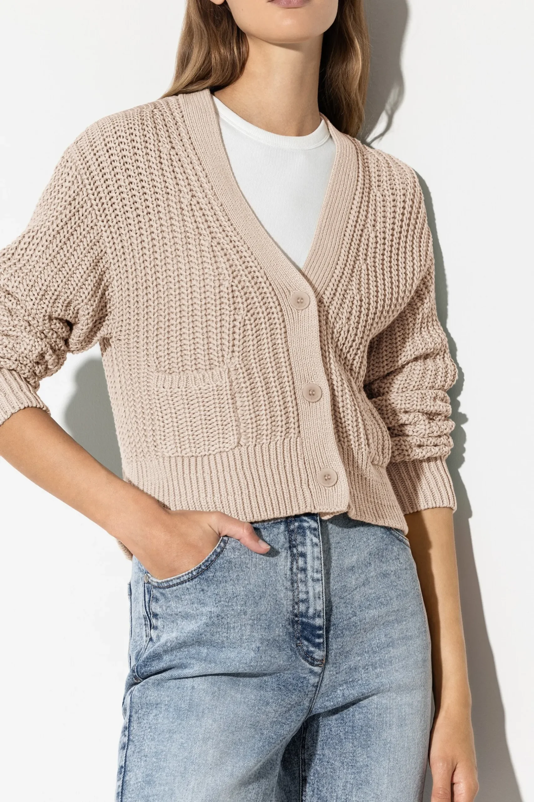 Clearance LUISA CERANO Rippstrick-Cardigan