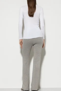 Best LUISA CERANO Rippstrick-Hose Mit Glanzgarn heather grey