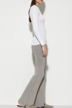 Best LUISA CERANO Rippstrick-Hose Mit Glanzgarn heather grey