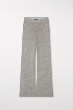 Best LUISA CERANO Rippstrick-Hose Mit Glanzgarn heather grey