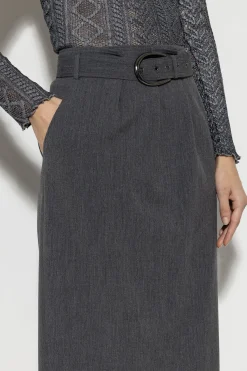 Online LUISA CERANO Rock Aus Kaschmir-Mix dark grey melange