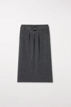 Online LUISA CERANO Rock Aus Kaschmir-Mix dark grey melange