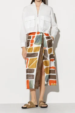 Discount LUISA CERANO Rock Mit Ethnic-Print multi