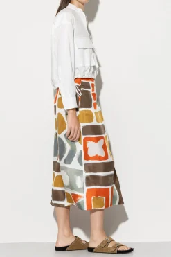 Discount LUISA CERANO Rock Mit Ethnic-Print multi