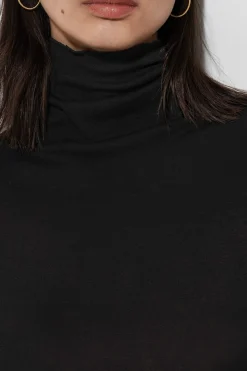 LUISA CERANO Rollkragenshirt black