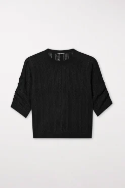Best LUISA CERANO Rundhalspullover black