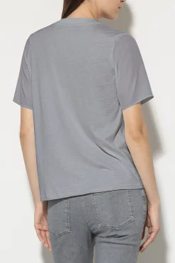 New LUISA CERANO Rundhalsshirt Mit Rippdetail