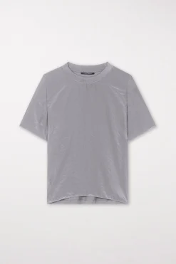 New LUISA CERANO Rundhalsshirt Mit Rippdetail