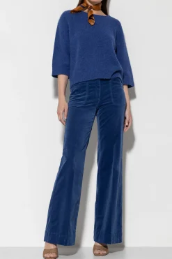 Sale LUISA CERANO Samt-Flared-Pants