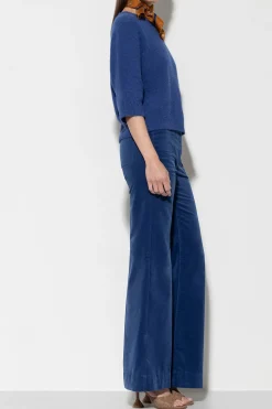 Sale LUISA CERANO Samt-Flared-Pants
