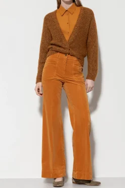 Sale LUISA CERANO Samt-Flared-Pants