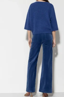 Sale LUISA CERANO Samt-Flared-Pants