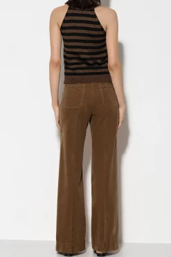 Sale LUISA CERANO Samt-Flared-Pants