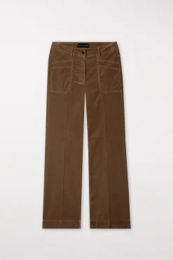 Sale LUISA CERANO Samt-Flared-Pants