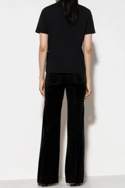 Sale LUISA CERANO Samt-Flared-Pants