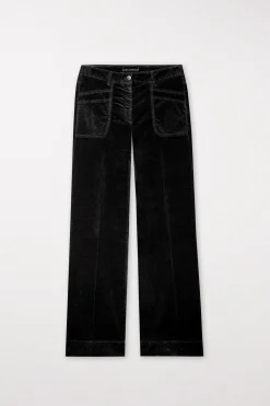 Sale LUISA CERANO Samt-Flared-Pants
