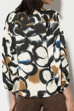 Discount LUISA CERANO Satin-Bluse Mit Flower-Print multi