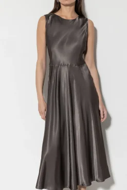 Sale LUISA CERANO Satin-Kleid