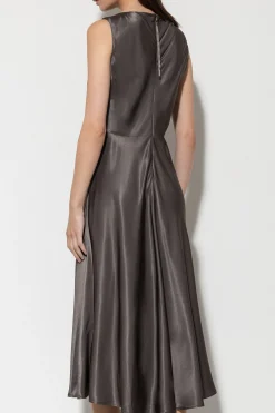 Sale LUISA CERANO Satin-Kleid