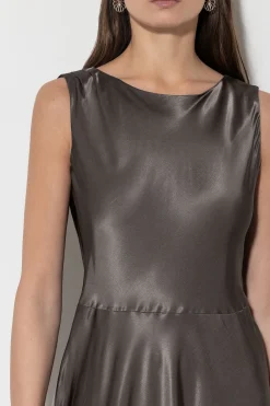 Sale LUISA CERANO Satin-Kleid