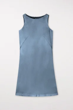 Best LUISA CERANO Satin-Minikleid smoky blue