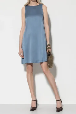 Best LUISA CERANO Satin-Minikleid smoky blue