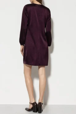 Hot LUISA CERANO Satin-Minikleid burgundy