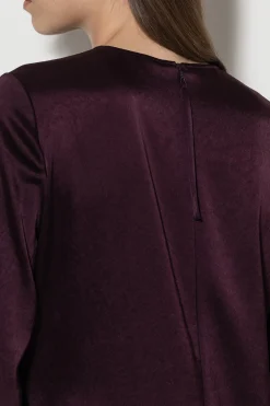 Hot LUISA CERANO Satin-Minikleid burgundy